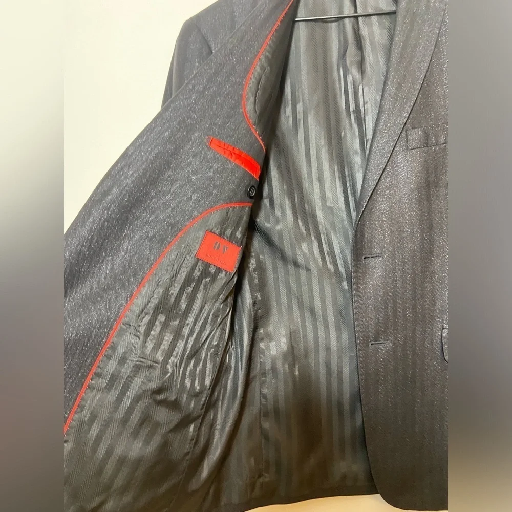 DV By Dolce Vita Men's Black Glitter Shiny Blazer Size 38R